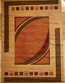 Синтетичний килим Frize Vrezanny 7143C gold - высокое качество по лучшей цене в Украине.